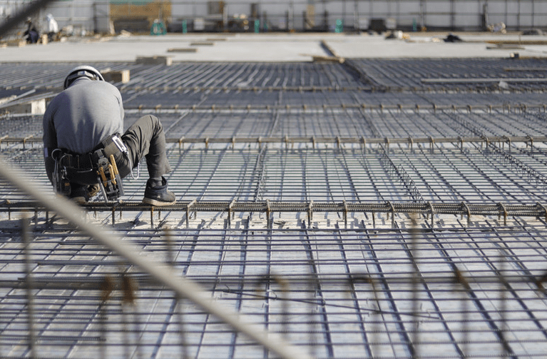 Working A Concrete Floor Slab